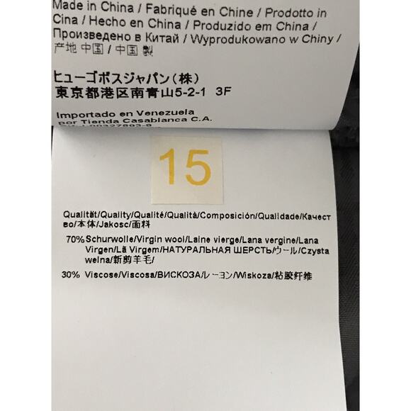 Boss Hugo Boss Rice2 Mens Wool Dark Gray Dress Pants Size 32R US NWT $175 - Picture 10 of 12